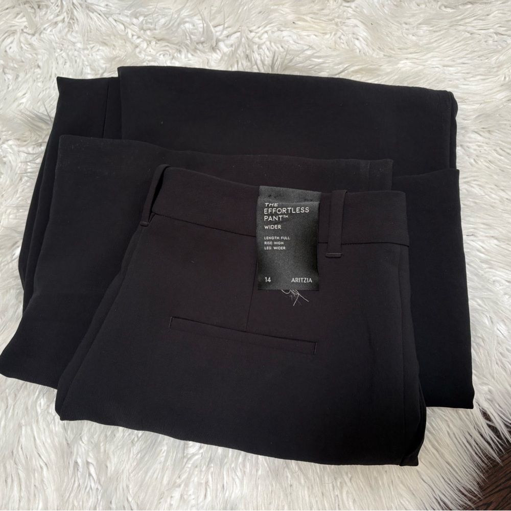 Aritzia Black Effortless wide Pants
